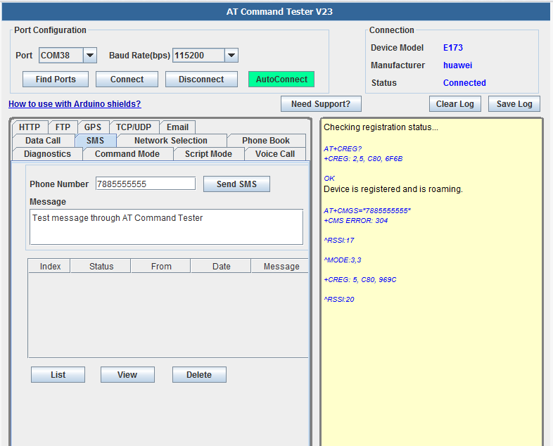 AT Command Tester